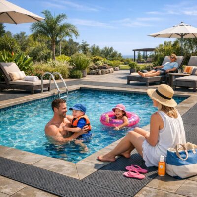 So schützen Sie Ihre Gäste: Einfacher Einbau rutschfester Matten für mehr Sicherheit am Pool